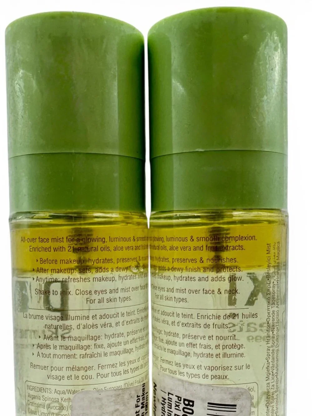 2x Pixi Glow Mist Hibiscus & Argan Oil All-Over Refreshing Setting Mist 2.7 oz